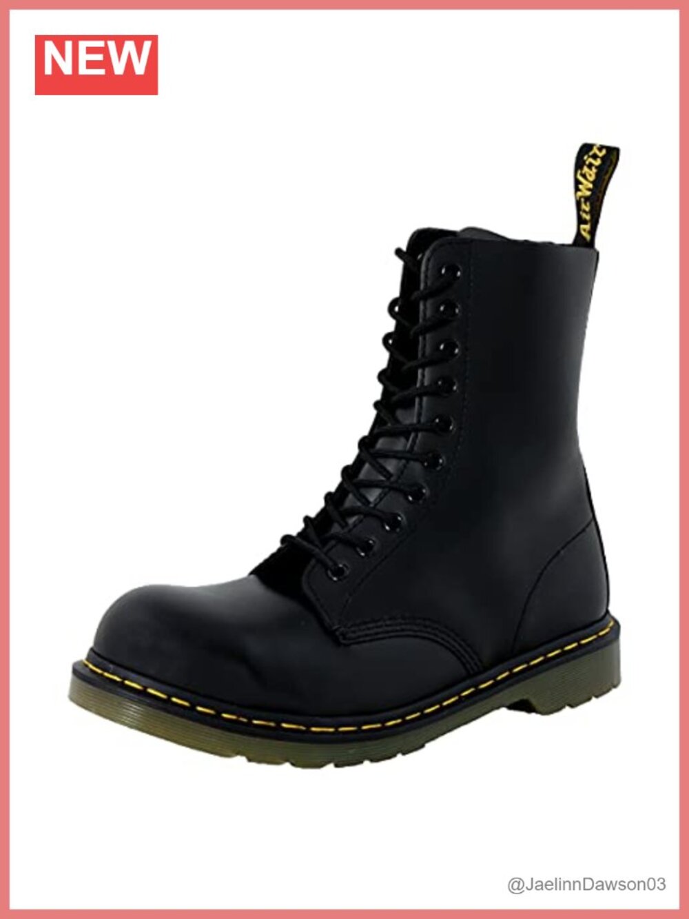 Dr. Martens 1919 Steel Toe Leather Ankle Boots